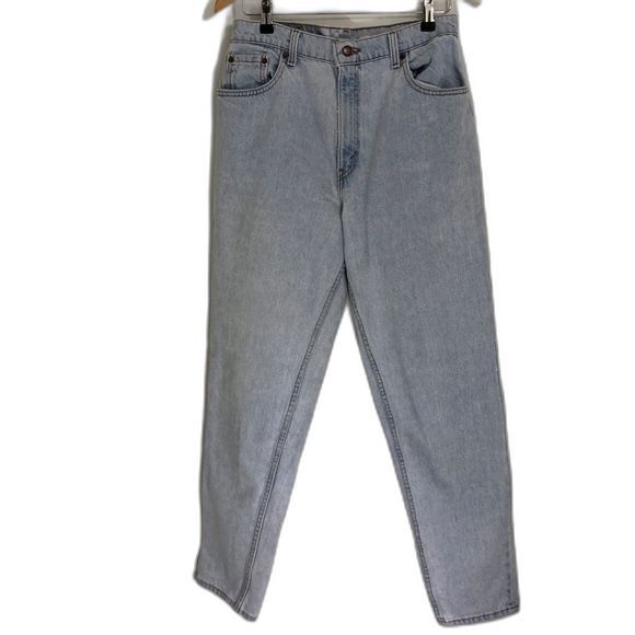 Levis Jeans Womens 30 Light Wash Vintage 551 Relaxed Fit Tapered Leg High Waist - Picture 1 of 15